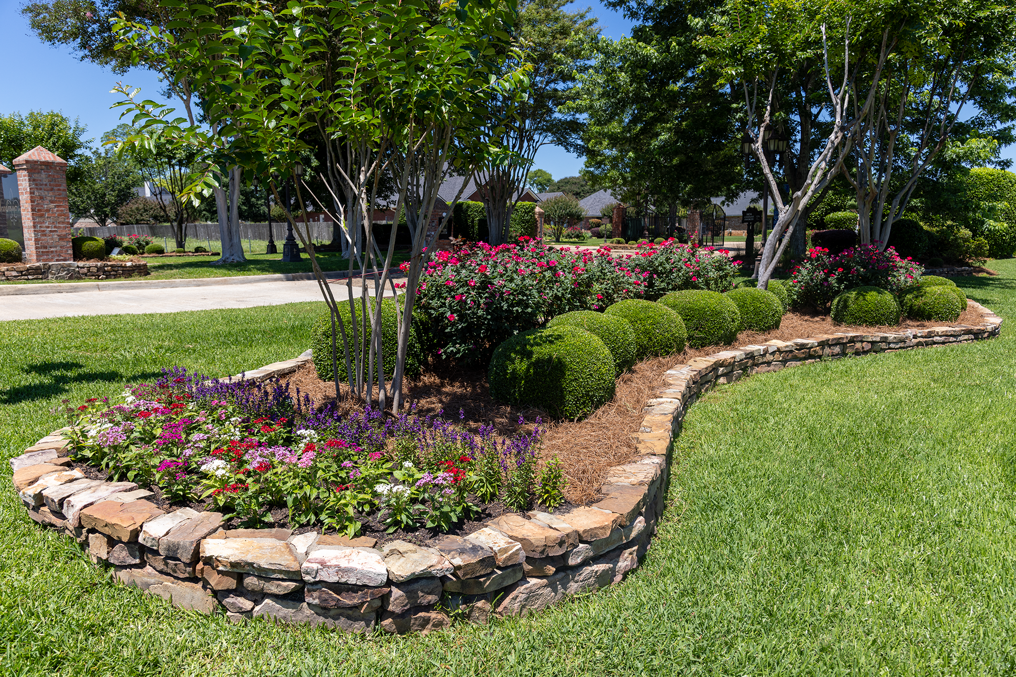 High-quality landscaping or lawn care image for website homepage banner